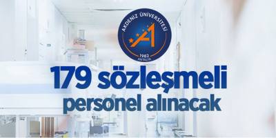 Akdeniz Üniversitesi 179 sözleşmeli personel alacak!