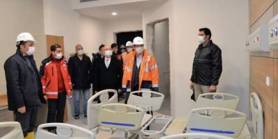 Vali Şentürk; Yeni Hastanede İncelemelerde Bulundu
